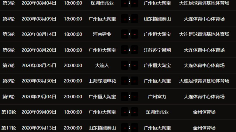 2017赛季中超收官战：恒大让位，权健让位