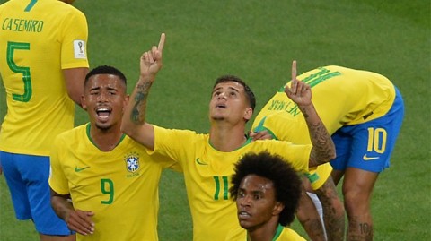 内马尔传射巴西2-0墨西哥 连续七届挺进八强