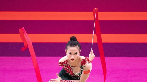 丝带飞舞映初心：赵樾与王子露的艺术体操世锦赛征程